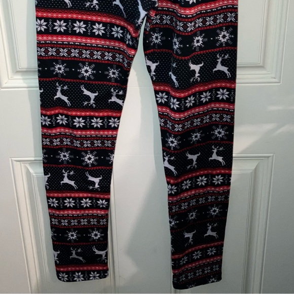 M/L | Fleece Reindeer Legging - Picture 4 of 7
